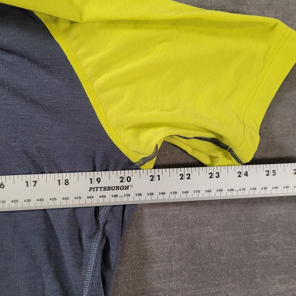 Sugoi Mens Size L Gray Yellow Short Sleeve Back Pocket Full Zip Cycling Jersey - Picture 6 of 9